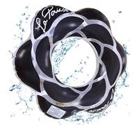 Children's Swimming Ring, Black Swimming Ring, Flower Swim Ring, Inflatable Swim Float Rung, Pool Float, Suitable for 5-9 Years Old Children for Aquatic Training