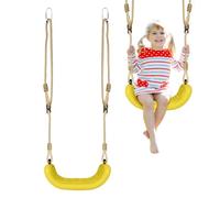 Children's Swing,Outdoor Swings for Kids | Non-slip Trapeze Adjustable Rope Hammock Seat for Indoor Garden Courtyard School Porch Patio Daycare Beach Pool Backyard Park