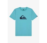 Quiksilver Ev Comp Logo Short Sleeve T-Shirt Blue Black Kid - 14