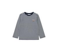 Children's T-shirt s.Oliver à manches longues uni ou rayé avec imprimé devant ou broderie Bleu 4/5 years