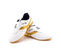 Children's Taekwondo Shoes Kids Breathable Sports Anti Slip Boxing Martial Arts Kickboxing Shoes Breathable Lightweight And Soft Martial Arts Training Tae Kwon Do Shoes Girls Boys 26-45EU(Yellow,5.5 U