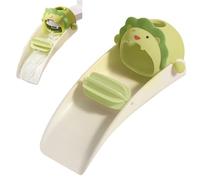 Children's Tap Extension, Animal Extension, Hand Washing Assistant, Tap Attachment Children for Taps in Kitchens and Toilets (Green)