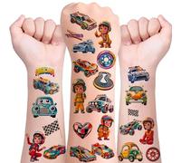Children's Tattoo, 10 Sheets Tattoo Children's Racing Car, Skin-friendly Racing Children's Tattoo Set, Temporary Tattoos Children, Waterproof Children's Tattoos, Party Bags, Children's Birthday Party