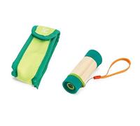 Childrens Telescope, Sustainable Toys, Hape Nature Fun Adjustable Telescope, 8x Zoom, Made From Bamboo. 3 years + Multi-Colour