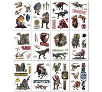 Children'S Temporary Tattoo Stickers, Realistic Dinosaur Tyrannosaurus Rex, Personalized Waterproof And Long-Lasting Face And Arm Stickers. 12 * 7.5CM A076