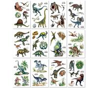 Children'S Temporary Tattoo Stickers, Realistic Dinosaur Tyrannosaurus Rex, Personalized Waterproof And Long-Lasting Face And Arm Stickers. 12 * 7.5CM A075
