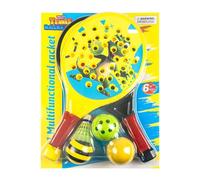 Children's Tennis Racket Set with Dinosaur - Lightweight Sports with 4 Balls and Bag Holder for Children Outdoor Activities