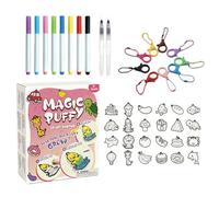 Childrens Three Dimensional Artwork - FoamPaint Collection, Bright Palette Interactive Texture | Illustration Crafting Package, Creativity Learning Skill Builder for Kids Girls Children