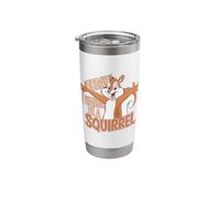 Childrens Today I Wanna be a Squirrel Design | Kids Squirrel Stainless Steel Insulated Tumbler