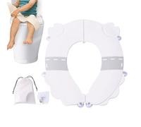 Children's Toilet Seat - Splash-proof Toilet Seat for Potty Training - Foldable and Portable for Children Toddlers Bathroom Car Travel Home