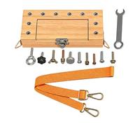 ＡＷＨＡＯ Children's Tool Set, Wooden Screwdriver Set with Strap, to Develop Fine Motor Skills And Fine Motor Learning.