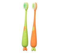 Children's Toothbrush - Pack of 2 Carrot Shaped Toothbrushes - Gum Care Soft Bristles Manual Toothbrush for Children 3 Years Girls Household Travel Bathroom Shower
