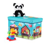 Children's toy box ottoman Kids' Padded Pouffe Lightweight Toy Chest Bench