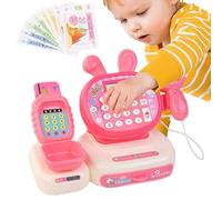 Children's toy fund - Supermarket register with scanner, calculator and sound effects, lighting, play money for and kindergarten children