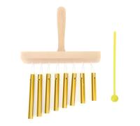 Childrens Toy Set Chimes 8 Tone Hand Bells With Knocker Metal Windchime Chimes Bells Hand Held With Cord