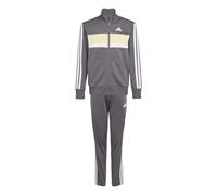 Adidas Seasonal Essentials Tiberio 3 Stripes Tricot Tracksuit Grey 7-8 Years Kids