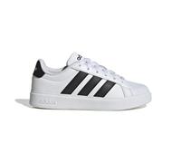 adidas Streettalk Shoes Pure White Black Junior - 6.5UK