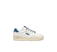 Geox Boys J Washiba Boy D Sneaker, White Navy, 4.5 UK