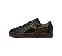 PUMA Black/Brown Junior Suede 4 One Piece Sneakers, Black, 5 UK