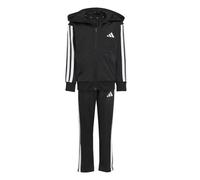 adidas 3 Stripe Poly Tracksuit 3-4 Years Black