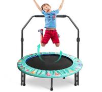 Children's Trampoline Diameter 92 cm Mini Children's Trampoline with Padded Safety Cover, Indoor and Outdoor Toddler Trampoline for from 3 Years, up to 60 kg
