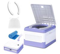 Children's Travel Toilet, Portable Potty for Travel, Toilet Seat Children On the Go for Travel & Camping, Children's Toilet for On the Go with Storage Bag, PU Seat Cushion and 20 Disposable Bags