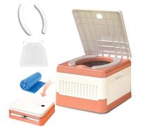Children's Travel Toilet, Portable Potty for Travel, Toilet Seat Children On the Go for Travel & Camping, Children's Toilet for On the Go with Storage Bag, PU Seat Cushion and 20 Disposable Bags