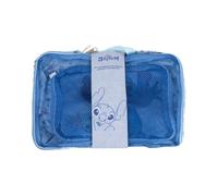 Travel Toiletry Bag Set Stitch | Portable Cosmetic & Personal Care Case Set with Lilo & Stitch Design
