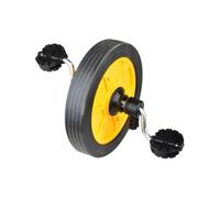 Children's Tricycle Front Wheel Replacement Wheel with Pedals Foam Tire Accessory Universal Spare Part Shock Resistant Stability Co, Yellow