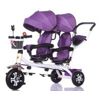 Children's Tricycle Twin Stroller Double Stroller Baby Bike Baby Stroller Lightweight Stroller Baby Stroller