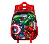 Karactermania Marvel The Avengers Almighty 3d 34x26x13 Cm 12l Wheeled Backpack Red Kids