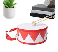 Children's Trommel - Musikspiel aus Holz | 15 cm Verstellbarer Trageriemen Percussion-Trommel Set | Für und Mädchen 2-5 Years Schüler Geburtstag Zuhause Kindergarten Krippe Musikunterricht