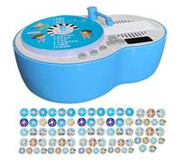 Children's Turntable, 84 Cards Stories Songs Turntable - Musical Learning Device for Children 3 to 6 Years Old for Home Travel and Nights - Boys Girls Preschool Travel Home