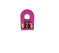 Children's Twin Nail Polish Set - 2 x 4ml Peel-Off Water-Based Nail Varnishes in Pink & Black - Non-Toxic Kids Beauty Gift - Official Barbie Merchandise