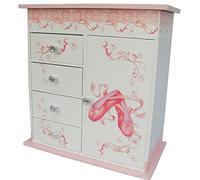 Mele & Co Ballet Shoes Musical Jewellery Box - P5612