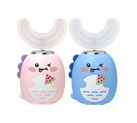 Children's Ǜ-Ṡhaped Electric Ḋental Cleaner, 3 Cleaning Modes, 4.17x10.16cm, Automatic Toothbrush, Full Mouth Toothbrush, Long Battery Life, for Ages 2-6 Boys Girls Preventing