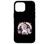 Children's Unicorn Mythical Creatures Horses Girls Rainbow Case for iPhone 16 Pro Max
