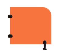 Children's Urinal Divider Partition, Urinals Privacy Baffle Sturdy and Durable for Family,Schools,Kindergartens,Public Places(Orange,27.5x31.5in(70x80cm))