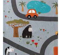 Children's Village Mat Kids Rugs Town Road Map City Car Toy Rug Play 80 X 120Cm