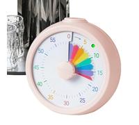 Children's Visual Timer - 9.5x4.5x9cm Countdown 60 Minutes | Self-Discipline Learning Clock Visual Design - ABS Resistant | Classroom Home Study