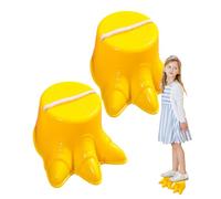 Children's Waders - Walking Buckets with Large Feet 2 Pieces, Classic Picnic Set, Non-slip Dinosaur Foot Shape | Walking On Stilts For School By Gioch