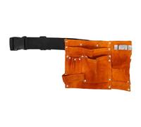 Children's Waist Tool Pouch Yellow Pu Leather with Multiple Pockets | Garden Organiser for Boys and Girls, Portable Carry Style, Wear-resistant Build for Tidy Storage