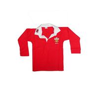 Childrens Wales Cymru Tops 6 Nations World Cup Kids Full Sleeve Shirts (24 (Age:4/5 Years)) Red