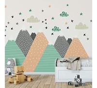 Children's Wall Sticker Giant Scandinavian Mountains 70 x 140 cm Darinka