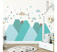 Children's Wall Stickers - Baby Room Decoration - Children's Wall Stickers - Scandinavian Mountains Jessika - H120 x L180 cm