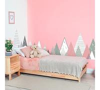 Children's Wall Stickers - Baby Room Decoration - Children's Wall Stickers - Scandinavian Wall Sticker - Giant Scandinavian Mountains Tyka - H60 x L100 cm