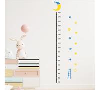 Children's Wall Stickers, Children's Wall Stickers, Children's Wall Sticker for Children's Bedroom for Star Motifs Moon Accurate Scale for Measuring the Height of the Boy Girl