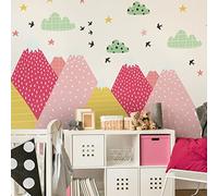 Children's Wall Stickers - Nursery Decoration - Giant Children's Wall Sticker Scandinavian Mountains Cilka - 90 x 135 cm