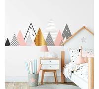 Children's Wall Stickers - Nursery Decoration - Giant Children's Wall Sticker Scandinavian Mountains Loraka - 50 x 85 cm