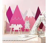Children's Wall Stickers - Nursery Decoration - Giant Wall Sticker for Children Scandinavian Mountains Anka - 90 x 135 cm